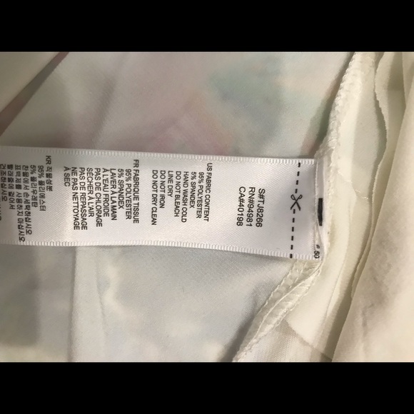 Twenty One Cream and Gold Ruffle Tank Sz large - Picture 6 of 6